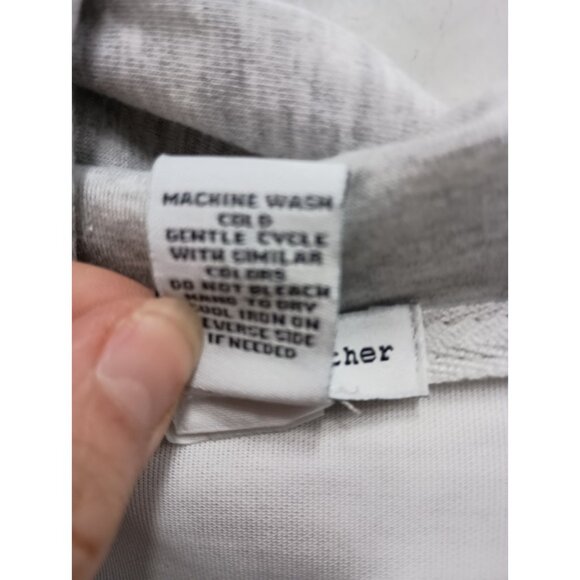 Better / Together Crop Hoodie Womens Size Small Gray Pullover Streetwear Y2K NEW - Picture 6 of 12